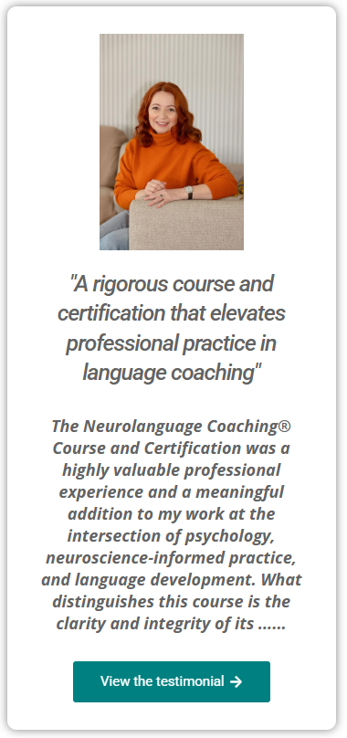 Neurolanguage Coaching Certification - Summer 2026 - image 4 - Accredited Educational and Language Coaching Academy